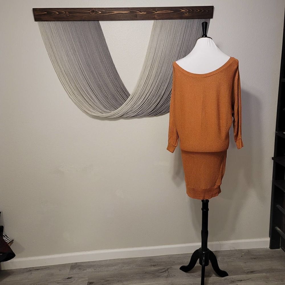 Michael Stars Metallic Rust Tunic Top OS - Picture 4 of 5
